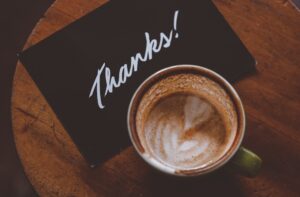 car sales thank you card