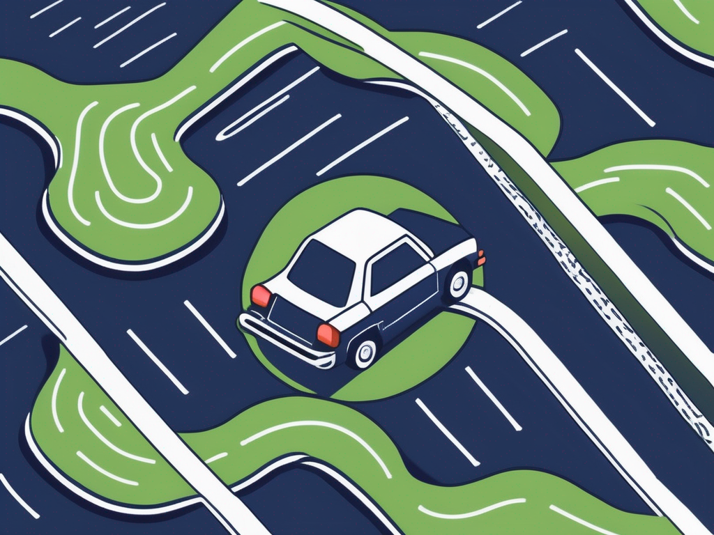 A car with a telephone receiver on its roof