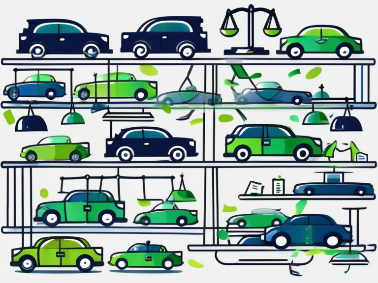 The Auto Dealer's Guide to Marketing Compliance 8 A car dealership lot with various types of cars