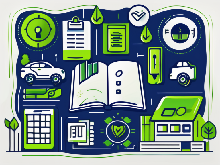 A manual book with symbolic icons representing finance